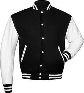 Chaqueta de béisbol de talla grande para hombre, transpirable, personalizada, de cuero Real, chaquetas, Chicago CollegeBaseballjacket para hombre, envío DDP - Product Image 3