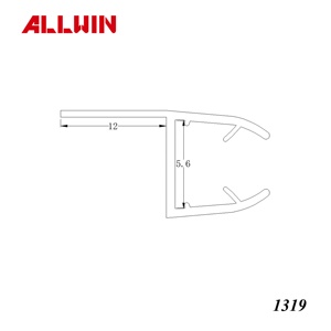 Bande de joint de porte de douche transparente lingettes de porte magnétiques et joints d'eau - Product Image 4