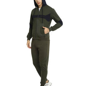 El mejor diseño de los hombres 100% conjuntos de algodón logotipo personalizado etiqueta privada transpirable chándal de invierno de alta calidad tallas grandes lista superior - Product Image 3