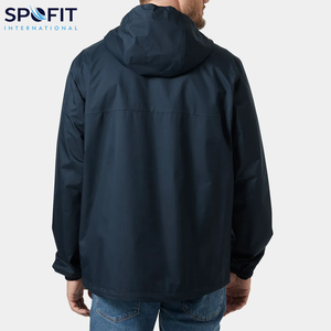 Chaqueta impermeable cortavientos para hombre a la venta, chaqueta impermeable para hombre con logotipo bordado personalizado de fabricante OEM - Product Image 2