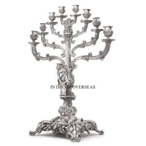 Excellente qualité Métal Argent Couleur Finition Brillant Poli Le Plus Fantaisie Unique Designer 8 Bras Pièce Maîtresse De Mariage Candélabre - Product Image 1