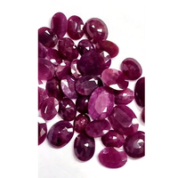 35 pièces de rubis naturel 10mm-15mm ovale poire carré facette 139 Cts Lot Iroc ventes haute qualité rubis foncé pierres précieuses en vrac coupées US $112
