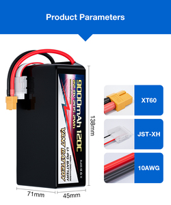 Аккумулятор для дрона, 6S, 22,8 В, 9000 мАч, 120C - Product Image 6