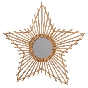 Miroir indien tissé à la main Vintage minimaliste en rotin motif Floral tenture murale chambre salon maison miroir mural décoratif - Product Image 3