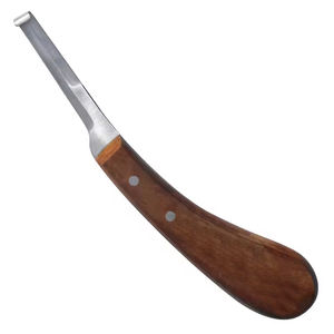 Cuchillo de pezuña Borde estrecho con mano derecha Mango de madera Marca Veterinaria - Product Image 6