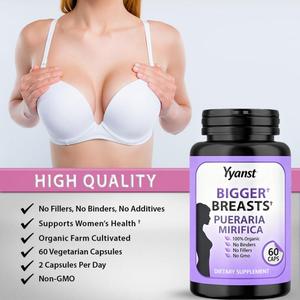 OEM/ODM Capsules d'augmentation mammaire 100% biologiques pour adultes - Marque privée Soutient la santé des femmes Éclaircissement de la peau Énergie - Product Image 3