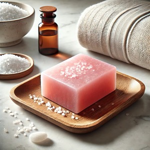 Savon au sel de l'Himalaya de luxe fabriqué à la main Formes personnalisables avec décoration de bain luxueuse Artisanat naturel-Base en pierre sculptée - Product Image 1