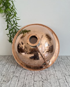Vasque de salle de bain en cuivre martelé antique, finition brillante, de luxe, faite à la main, à poser sur un meuble, pour maison et hôtel - Product Image 5