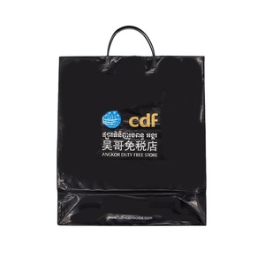 Sac à provisions en plastique réutilisable de luxe recyclable avec poignée rigide et logo personnalisé avec poignées sac de commande fournisseur du Vietnam - Product Image 4