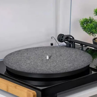 Tapis de protection universel pour platine vinyle 12 pouces, noir, feutre 3 mm, pour lecteur de disques vinyle LP