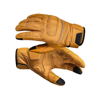 Guantes de Carreras de Fábrica Directa, Guantes de Motocicleta de Cuero Cómodos con Diseño de Logotipo Personalizado de Alta Calidad y Servicio OEM - Product Image 2