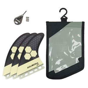 Ensemble de <span class=keywords><strong>3</strong></span> palmes de <span class=keywords><strong>surf</strong></span> en fibre de verre, simple/double languette, pour le <span class=keywords><strong>surf</strong></span>, avec sac à ailettes, vis à clé, plusieurs couleurs - Product Image 3