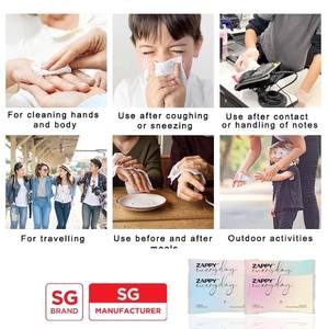 Zappy 15S ผ้าเช็ดทำความสะอาดแบบเปียกออร์แกนิกให้ความชุ่มชื้นต้านเชื้อแบคทีเรียปราศจากแอลกอฮอล์ - Product Image 2