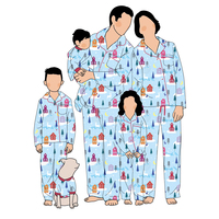 Großhandel benutzer definierte lustige Druck passende Familien kleidung Urlaub Weihnachten Pyjamas für Frauen Set