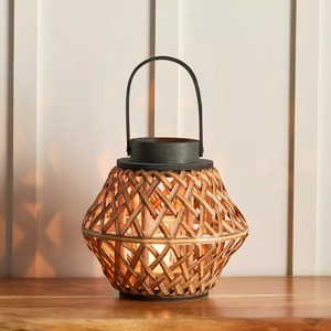 Linterna de ratán para decoración del hogar y uso de exhibición de jardín con aspecto natural perfecto para iluminación festiva interior y exterior de la India - Product Image 3