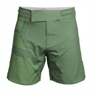 Pantalones Cortos de Boxeo MMA para Hombre MANGOES FASHION, Spandex/Poliéster, Cintura Elástica Media, Logotipo Personalizado Bordado en la Parte Delantera, Impresión por Sublimación - Product Image 1