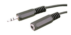 Cavo di collegamento audio da 3 m, maschio a femmina, 3,5 mm. (Electro DH 37.130/3) - Product Image 1