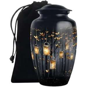 Meilleure offre Urne 2025 avec urne de style moderne en métal de qualité supérieure de conception unique pour urne de cendres humaines disponible à bas prix - Product Image 6