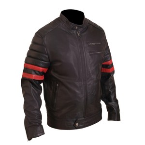 Chaqueta de moto de piel de vaca transpirable de alta calidad con diseño personalizado más vendida, chaquetas informales de invierno para hombre - Product Image 4