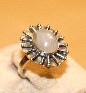 Anillo de Cuarzo Rosa de Moda para Mujer, Chapado en Rodio, con Incrustaciones de Plata de Ley, Joyería Elegante para Aniversario, Regalo - Product Image 3