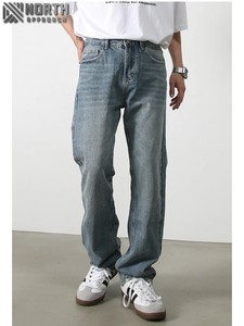 Haute qualité personnalisé hommes Denim jean hiver automne droite taille moyenne séchage rapide respirant coton pour - Product Image 2