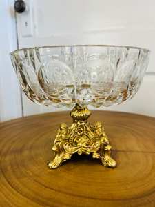 Cuencos de vidrio recién llegados con base de metal y cuencos hechos a mano de estilo de lujo chapados en oro para usos de Decoración de mesa - Product Image 6