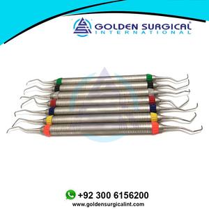 Détartreur de nettoyage des dents dentaires Curette Gracey professionnelle dentaire Curettes d'os parodontales Ensemble d'instruments chirurgicaux - Product Image 2