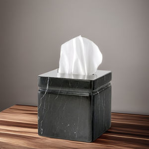 Hot Selling Luxury Black Marble <b>Tissue</b> <b>Box</b> Handmade Durable Decorative <b>Tissue</b> <b>Holder</b> Premium Modern Home Accessories Factory - Product Image 4
