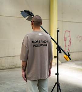 Sweat à capuche lourd pour hommes Streetwear Graphic Vintage Oversized Print Plus Size Heavyweight Cotton T-shirts pour hommes - Product Image 2