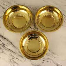 Bol en laiton artisanal indien, finition de qualité supérieure, bol à nouilles pour la décoration de la maison, table - Product Image 3