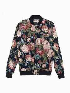 Custom Fashion High Quality & Quick Dry Breathable Floral Print <b>Long</b> Sleeve Bomber <b>Jacket</b> For <b>Men</b> Women - Product Image 2