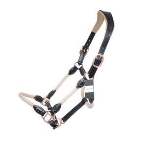 Halter de cuero inglés de grado premium, herrajes de latón de cuero acolchado suave marrón, tachuela ecuestre cómoda duradera - Product Image 5