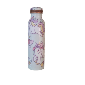 Best Selling Product Enamel Peacock Printed 1000ml <b>Metal</b> Copper <b>Water</b> <b>Bottle</b> Whole Manufacturer 100 % Pure Copper - Product Image 4