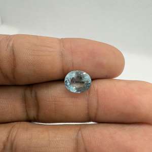 Aguamarina azul natural de la mejor calidad con el mejor color Piedra preciosa suelta facetada de corte ovalado Lista para comprar Fabricación de joyas de gemas - Product Image 2