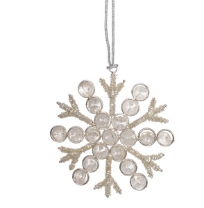 Suministros de confianza Adornos decorativos de aluminio con regalos de vacaciones de Navidad Acabado martillado Metal plateado Colgante único - Product Image 3