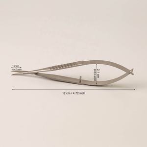 Nuevas tijeras de manicura de acción de resorte Micro ecológicas, tamaño pequeño con cuchillas curvas largas Extra afiladas, seguras para el cuidado de las uñas - Product Image 1