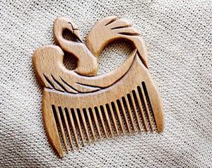 หวีไม้สำหรับใช้ในร้านเสริมสวยทำด้วยมือทำจากไม้อินเดีย - Product Image 2