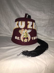 Vente en gros de chapeaux Shriner de Fès Chapeau en feutre de laine Casquette de Fès personnalisée 100% Laine brodée à la main Shriners Fez 5-8 jours Adultes - Product Image 4