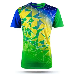 Bán Buôn Thể Thao T-Shirts Polyester Tùy Chỉnh Thăng Hoa T-Shirts In Ấn Khuyến Mại Trống Marathon Race Chạy T-Shirts