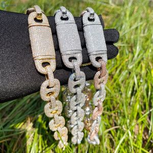 สร้อยมอสซาไนต์ VVS1ลายเพชรแบบคิวบาสร้อยคอฮิปฮอปเงินสเตอร์ลิงออกแบบได้ตามต้องการ - Product Image 4