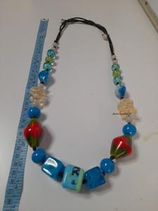 Nouveau design bijoux résine perles collier fabriqué en indien femmes cadeau fête colliers mariage - Product Image 3