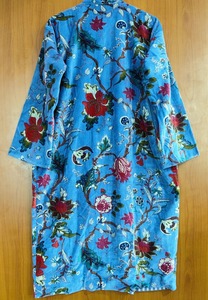 Handmade Velvet <b>Kimono</b>, Floral Print Velvet <b>Kimono</b> <b>Robes</b>, <b>Long</b> Cotton Velvet <b>Robes</b>, Soft Winter <b>Robes</b>, Winter <b>Kimono</b> Gift for h - Product Image 3