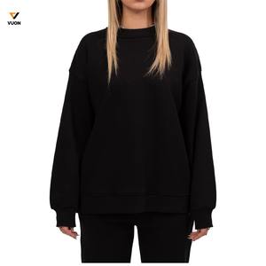 OEM personnalisé hiver 100% ensemble de survêtements en coton pour femmes vendeur de sweat-shirt à col rond surdimensionné et ensembles de jogging femmes survêtement - Product Image 6