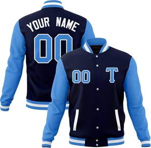 Veste universitaire premium pour hommes meilleure qualité laine avant manches en cuir véritable toile tissu nouveaux modèles toutes couleurs pour le printemps - Product Image 4