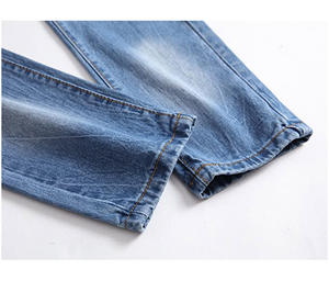 กางเกงยีนส์ผ้าแคนวาสแบบสกินนี่สำหรับนักขี่จักรยานผ้ายีนส์ทรงดินสอรัดรูปสีดำ - Product Image 5