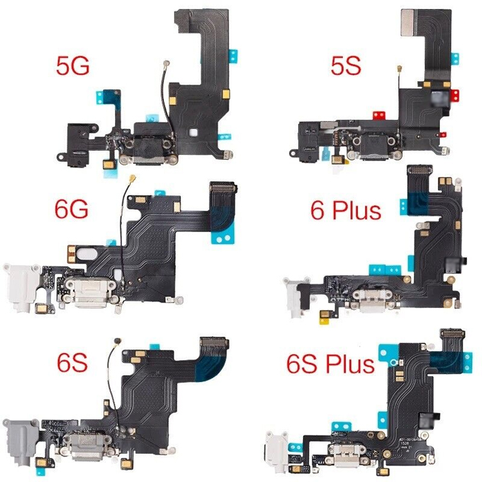 منفذ شحن هاتف محمول وصلة شاحن بكابل مرن لهاتف أيفون 6 6S 7 8 Plus X XS Max XR 11 12 13 14 pro max قطع غيار lcd