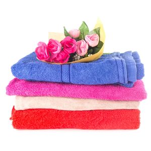 Serviettes de bain tissées de couleur unie, super absorbantes, écologiques, de qualité supérieure, 100% coton, fabriquées en Inde - Product Image 4
