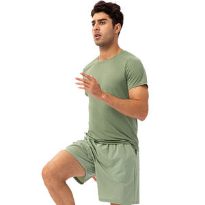 <b>Shorts</b> Men <b>s</b> Fitness 2025 Hot Sale Round Neck Sports Men T-shirt Breathable Fitness <b>Short</b> Sleeved Loose Fit Summer t Shirt - Product Image 1