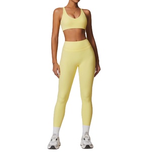 Bra and <b>Shorts</b> Set Halter <b>Tight</b> Fitting <b>Short</b> Top Casual Fitness Trousers Accept OEM Service Gym Clothing Active Wear Yoga - Product Image 4