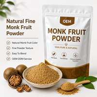 Groothandel Natuurlijk Monniksvruchten Extract Poeder Voedingsmiddelkwaliteit Zoetstof OEM ODM Private Label Bulk Fabrieksdirecte Levering
